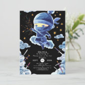 Invitation Anniversaire de Ninja (Debout devant)