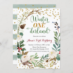 Invitation Anniversaire de Noël de l'Onederland