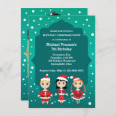 Invitation Anniversaire de Noël des Petits Santais (Devant / Derrière)