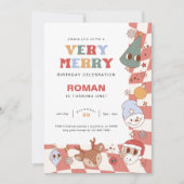 Invitation Anniversaire de Noël Super (Devant)