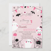 Invitation Anniversaire de Notre Petit Boo Halloween (Devant)