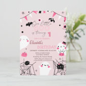 Invitation Anniversaire de Notre Petit Boo Halloween (Debout devant)