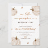 Invitation Anniversaire de notre petit Citrouille (Devant)