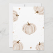 Invitation Anniversaire de notre petit Citrouille (Dos)