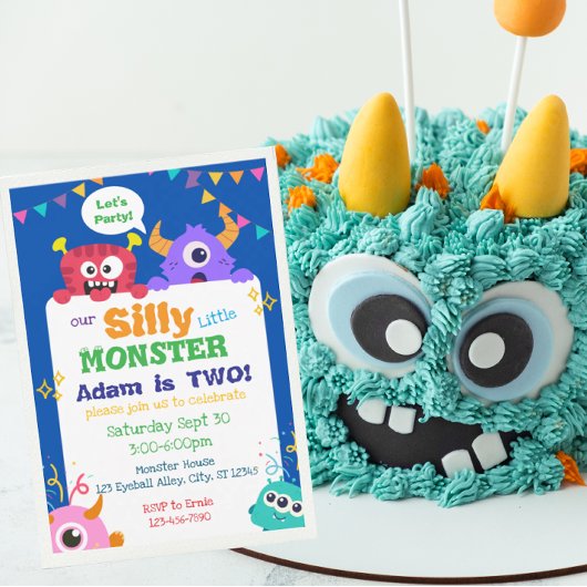 Invitation Anniversaire de notre petit monstre idiot