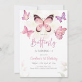 Invitation Anniversaire de notre petit papillon (Devant)