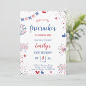 Invitation Anniversaire de notre petit pétard (Debout devant)