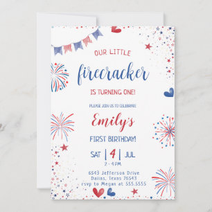 Invitation Anniversaire de notre petit pétard