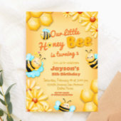 Invitation Anniversaire de notre petite abeille au miel