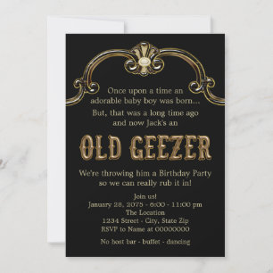 Invitation Anniversaire de Old Geezer