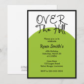 Invitation Anniversaire de Over the Hill (Prix du meilleur au (Devant / Derrière)