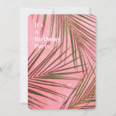 Invitation Anniversaire de Palm Rose (Dos)