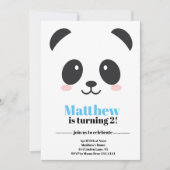 Invitation Anniversaire de Panda Bear (Devant)