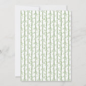 Invitation Anniversaire de Panda : Verdure Bambou (Dos)