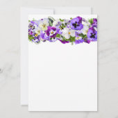 Invitation Anniversaire de Pansy (Dos)