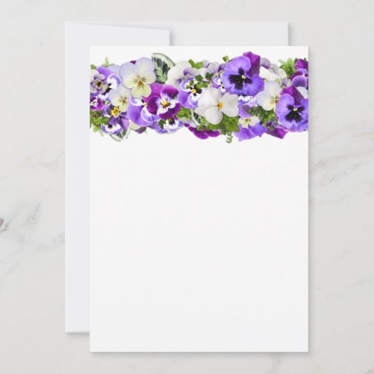 Invitation Anniversaire de Pansy (Dos)