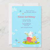 Invitation Anniversaire de Pâques (Devant)