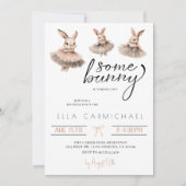 Invitation Anniversaire de Pâques de lapin (Devant)