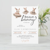 Invitation Anniversaire de Pâques de lapin (Debout devant)