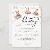 Invitation Anniversaire de Pâques de lapin (Devant)