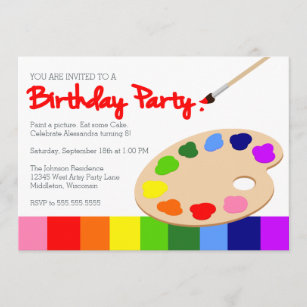 Invitations Faire Part Arc En Ciel Zazzle Be