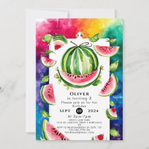 Invitation Anniversaire de pastel sur mesure