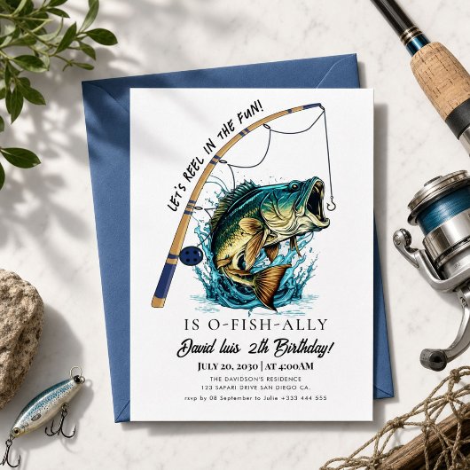 Invitation Anniversaire de pêche