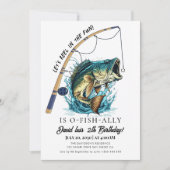 Invitation Anniversaire de pêche (Devant)