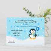 Invitation Anniversaire de Penguin Boy (Debout devant)