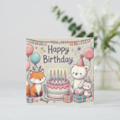 Invitation Anniversaire de Pet Pals (Debout devant)