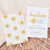Invitation Anniversaire de Petit Soleil Bleu