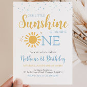 Invitation Anniversaire de Petit Soleil Bleu