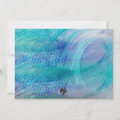 Invitation Anniversaire de photo de bébé de motif de queue de (Dos)