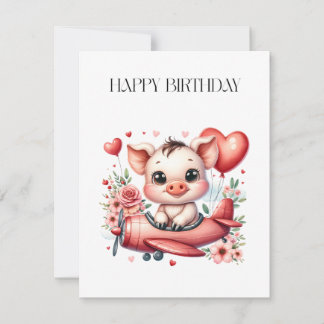 Invitation Anniversaire de Pig Pilot
