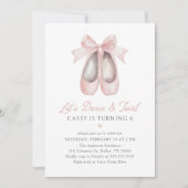 Invitation Anniversaire de Pink Ballerina (Devant)