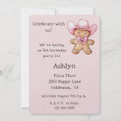 Invitation Anniversaire de Pink Cowgirl (Devant)