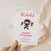 Invitation Anniversaire de Pink Ninja