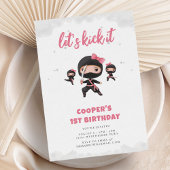 Invitation Anniversaire de Pink Ninja