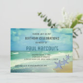 Invitation Anniversaire de plage (Debout devant)