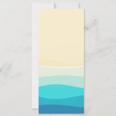 Invitation anniversaire de plage de surf board (Dos)