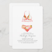 Invitation Anniversaire de plage / Piscine (Devant / Derrière)