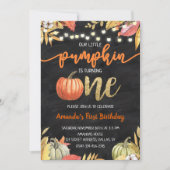 Invitation Anniversaire de premier anniversaire de tableau no (Devant)