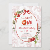 Invitation Anniversaire de premier automne Toile (Devant)