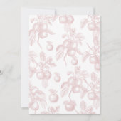 Invitation Anniversaire de premier automne Toile (Dos)
