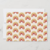 Invitation Anniversaire de premier Boho Rainbow One (Dos)