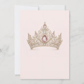 Invitation Anniversaire de Princesse de Luxe (Dos)