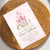 Invitation Anniversaire de Princesse Royale Rose Conte de Fée