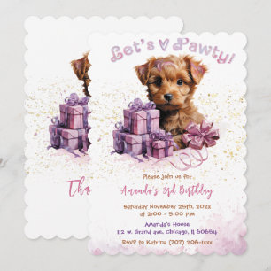 Invitation Anniversaire de Puppy Dog Pals