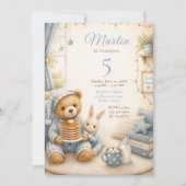 Invitation Anniversaire de Pyjama Confortable (Devant)