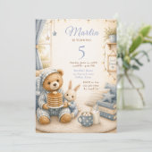 Invitation Anniversaire de Pyjama Confortable (Debout devant)